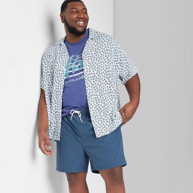 Mens Big & Tall 8 Woven Shorts - Original Use Banner Blue 5XL Product Image