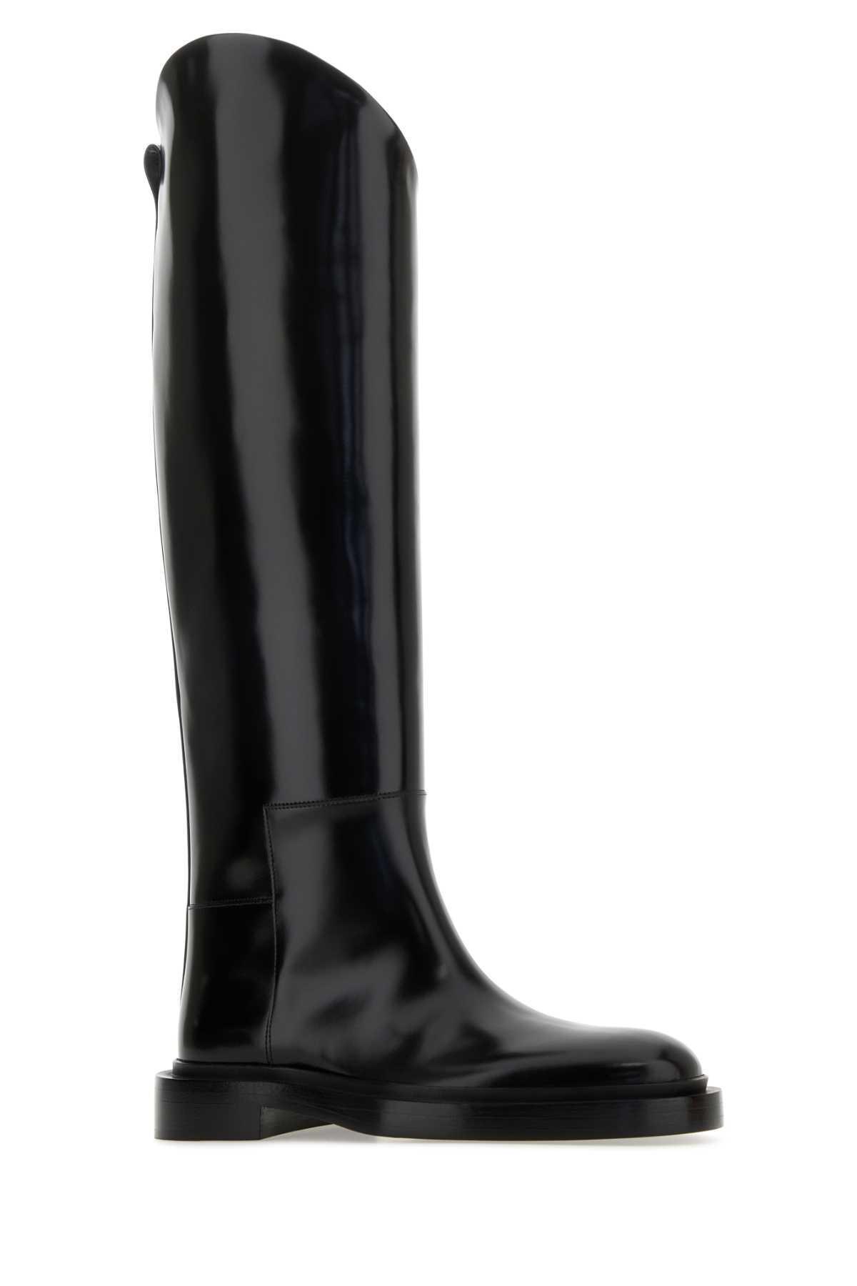 Leather Boot In Black Product Image