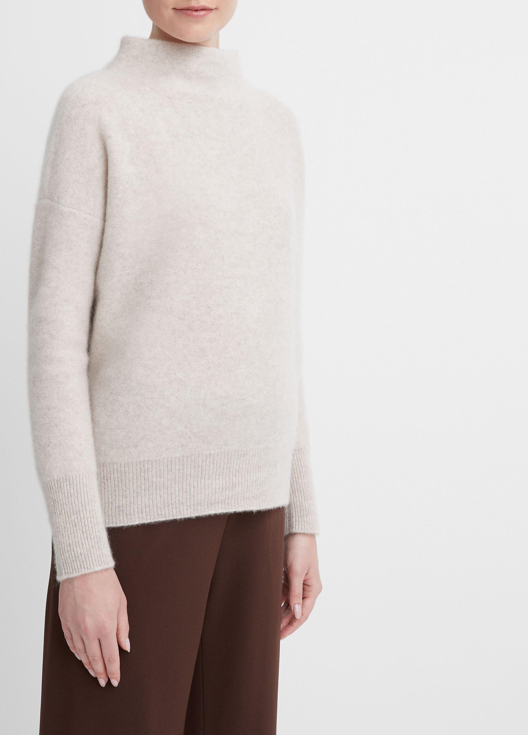 Plush Cashmere Funnel Neck Sweater Product Image