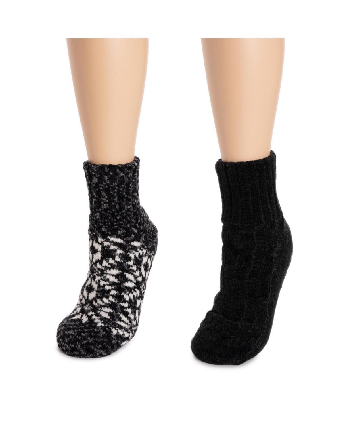 Muk Luks Womens 2 pack Chenille Cabin Socks Product Image