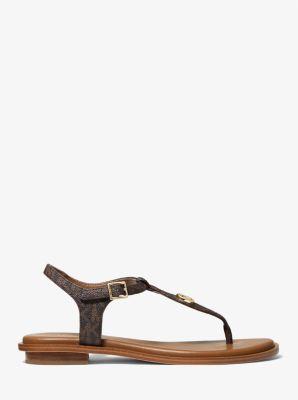 MICHAEL Michael Kors Mallory Thong (Brown) Women's Shoes Product Image