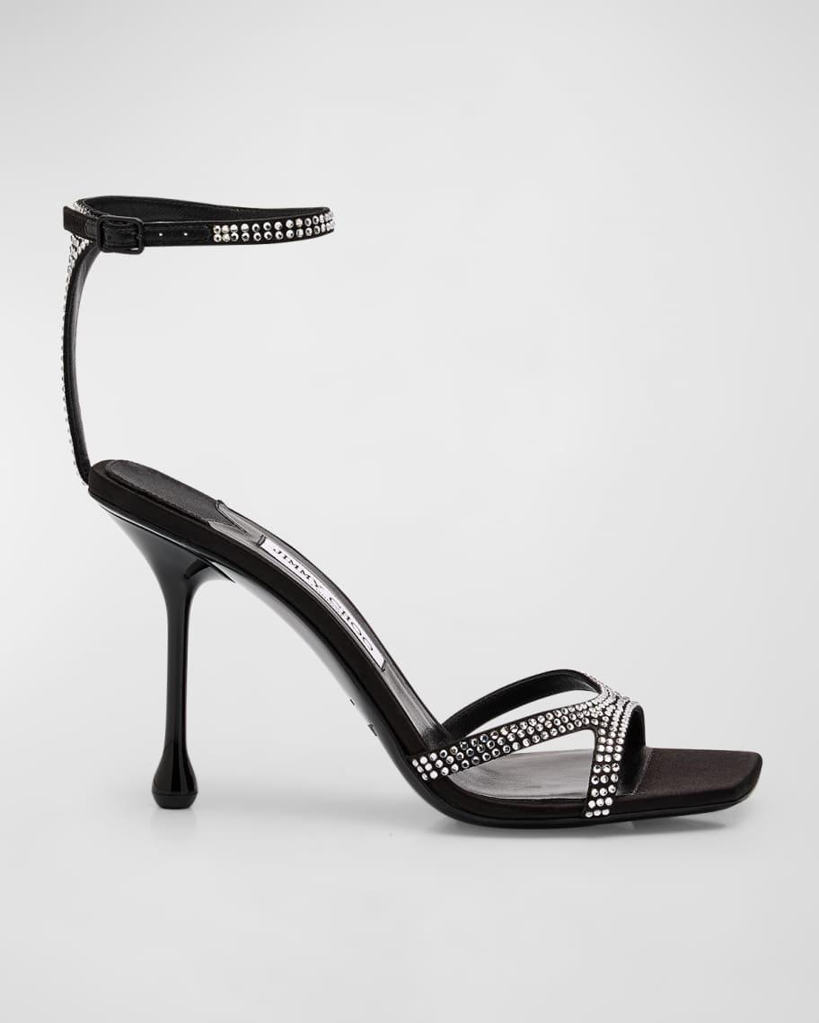 Ixia Crystal Studded Ankle-Strap Sandals Product Image