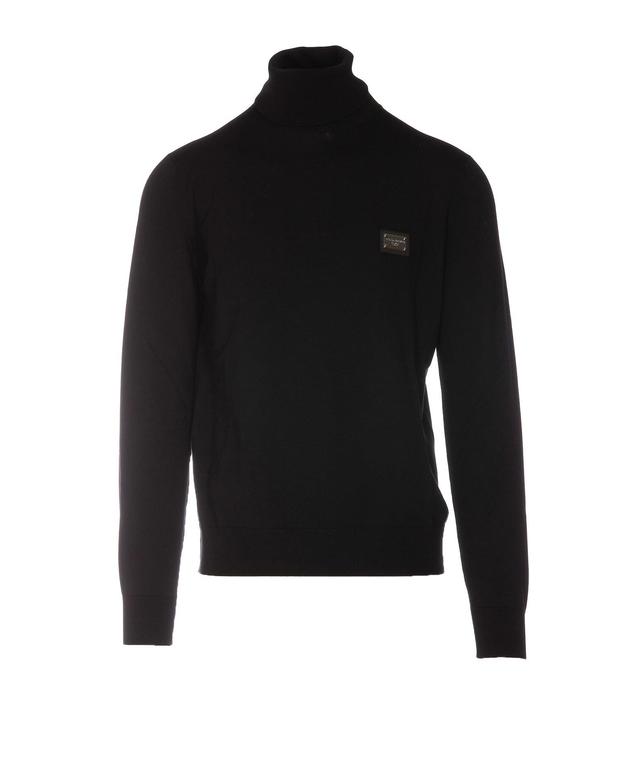 Logo Plaque Pullover In Black Product Image