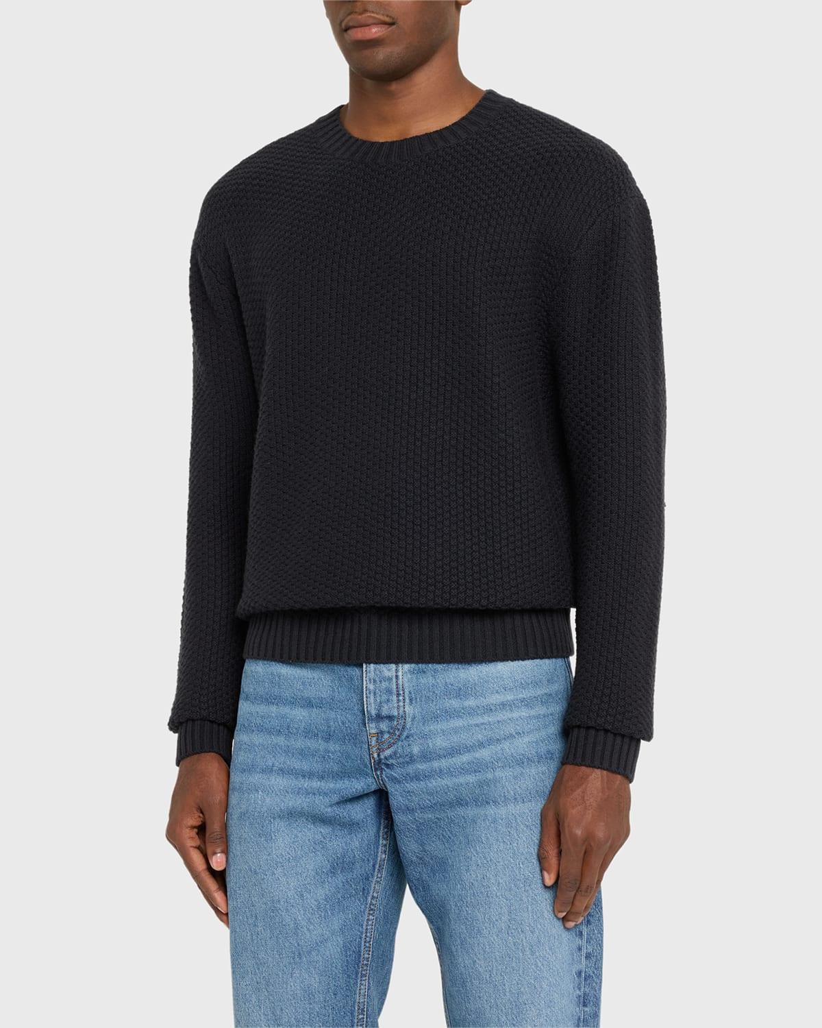 Mens Wool-Cashmere Textured Sweater Product Image