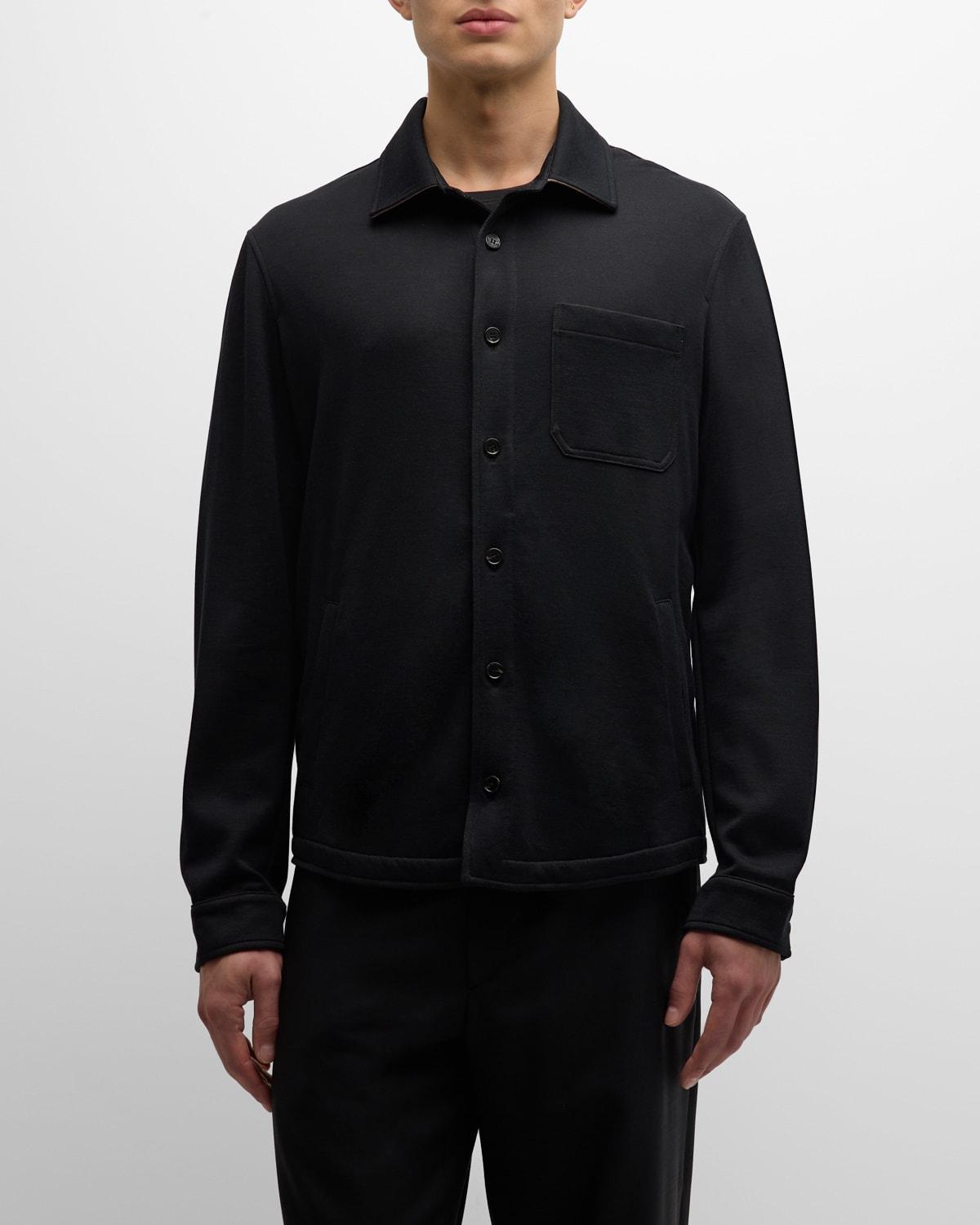 Mens Silk Double Jersey Overshirt Product Image