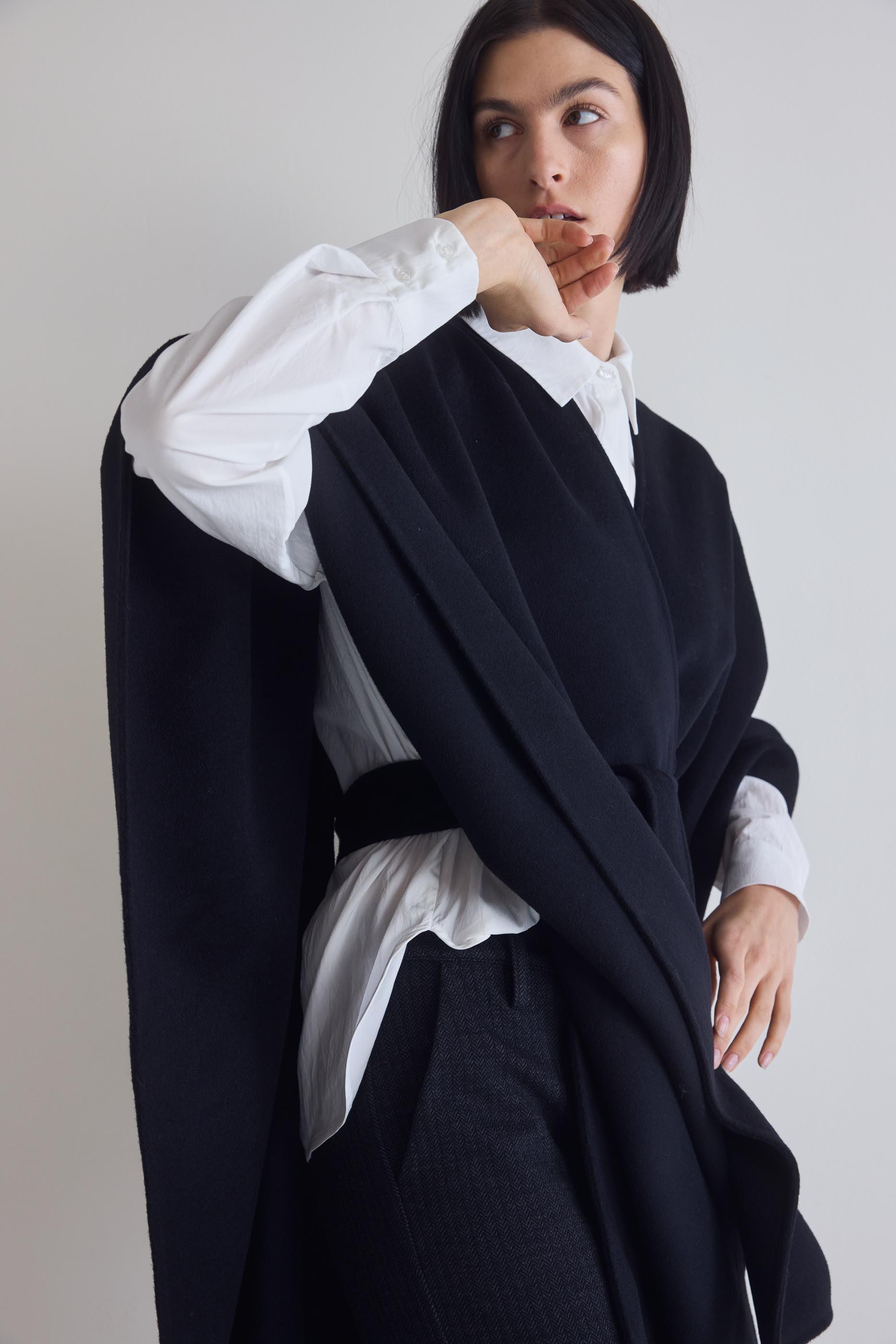 The Belted Poncho Product Image