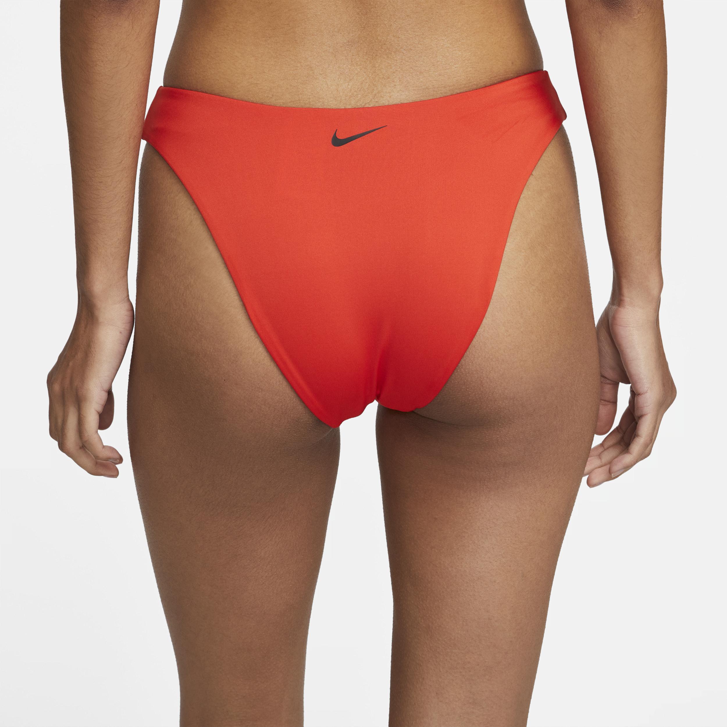 Nike Women's Essential Sling Bikini Swim Bottom in Red, Size: XL | NESSC230-620 Product Image