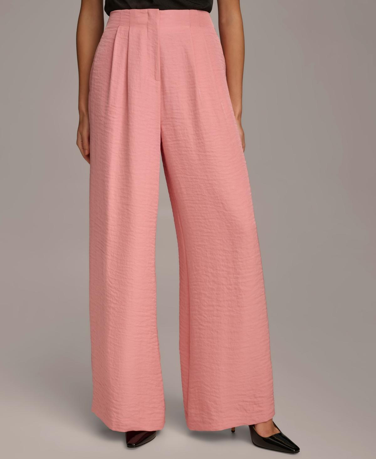 Women's Textured Wide-Leg Pants Product Image