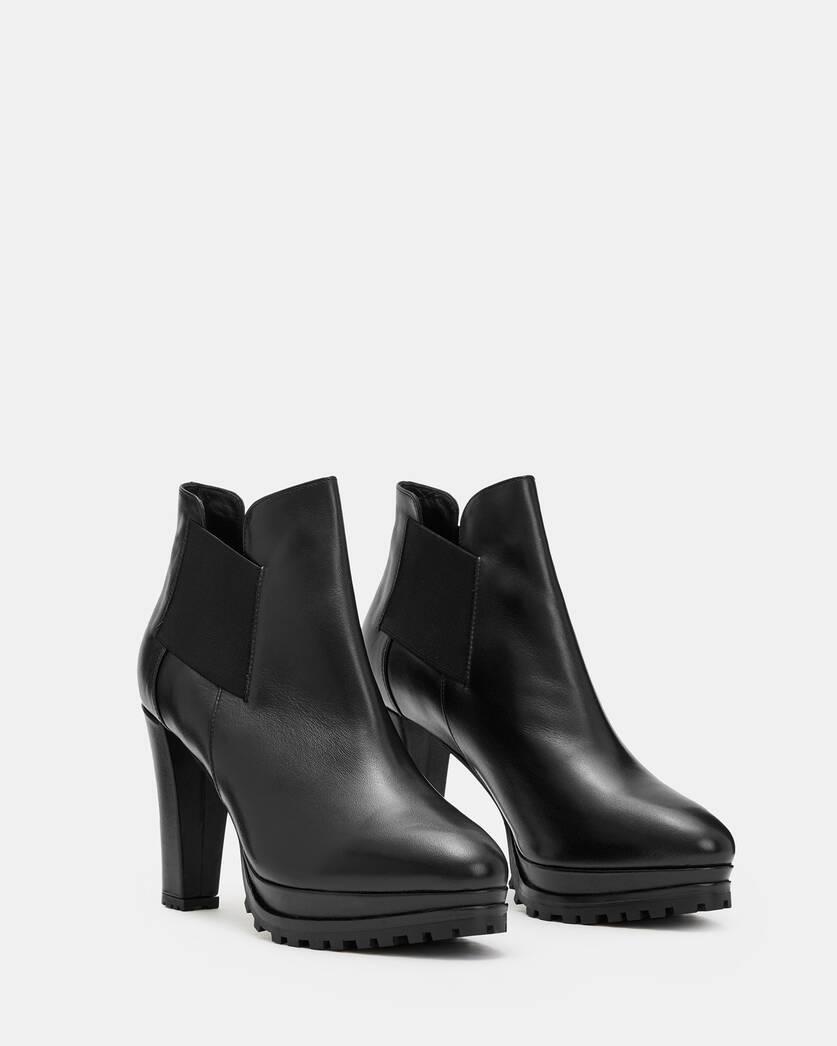 Sarris Heeled Leather Boots Product Image