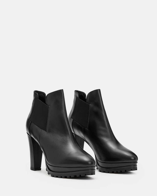 Sarris Heeled Leather Boots Product Image