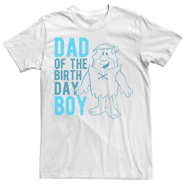 Mens Flinstons Barney Dad Of Birthday Boy Poster Tee Product Image