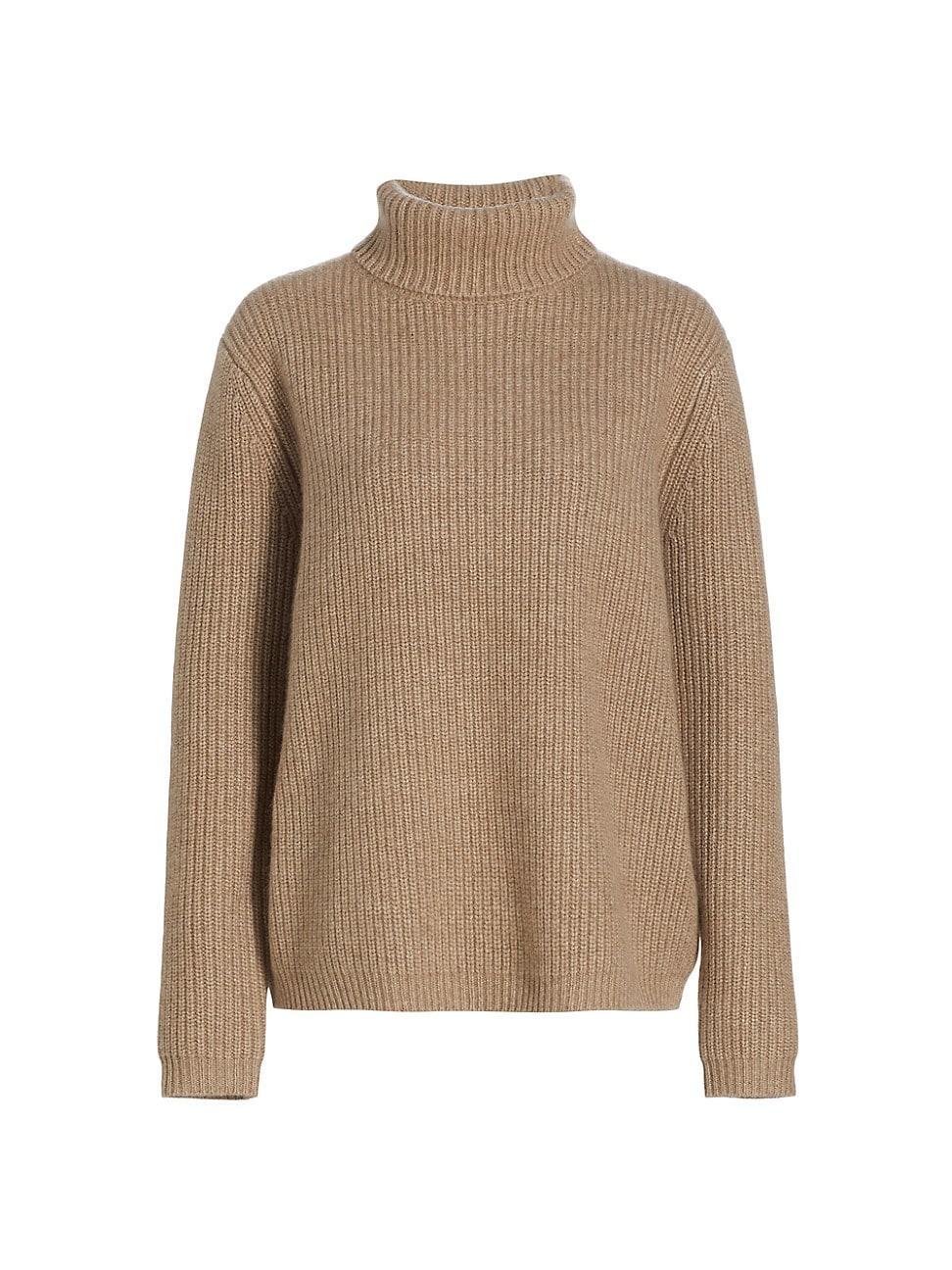 Womens Cashmere Turtleneck Sweater product image