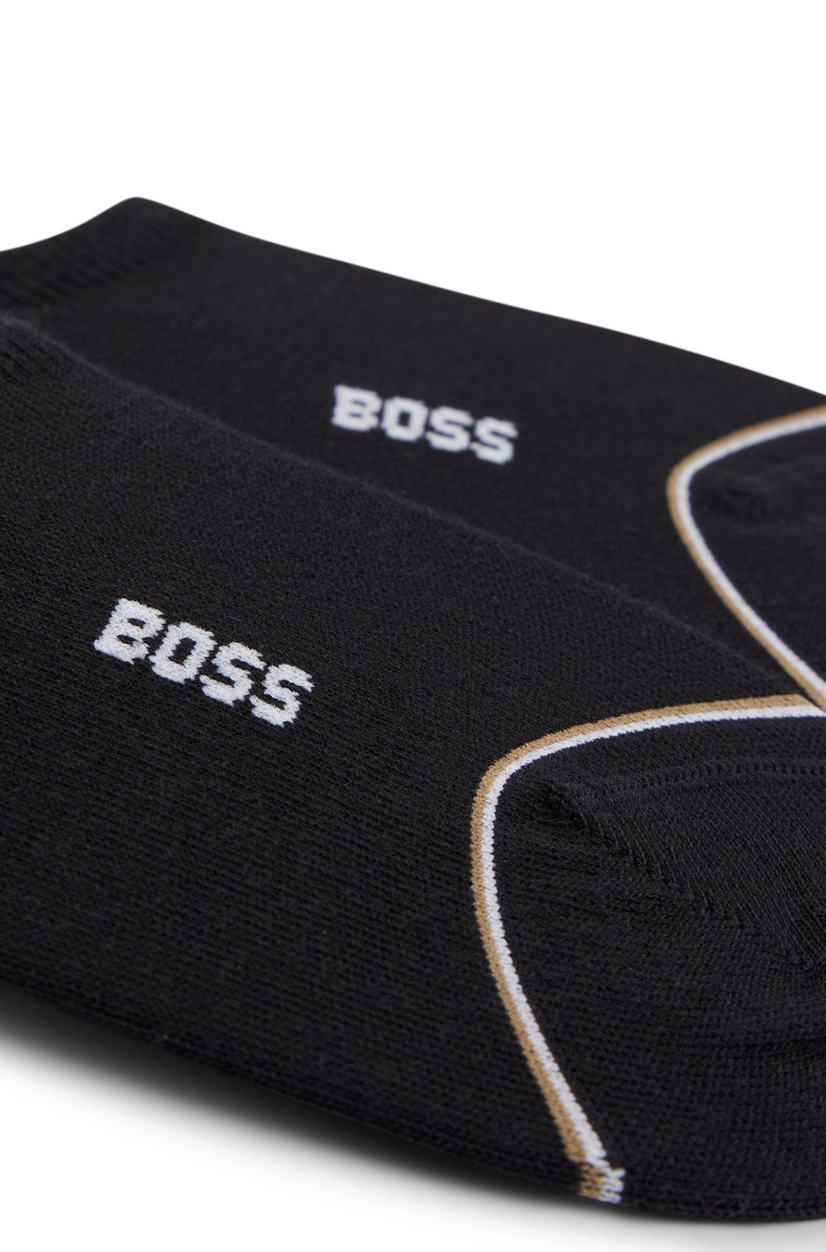 Two-pack of ankle-length socks with branding Product Image