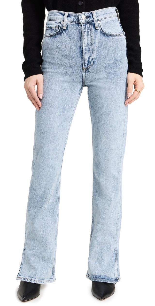 rag & bone Peyton High Waist Slit Hem Bootcut Jeans Product Image