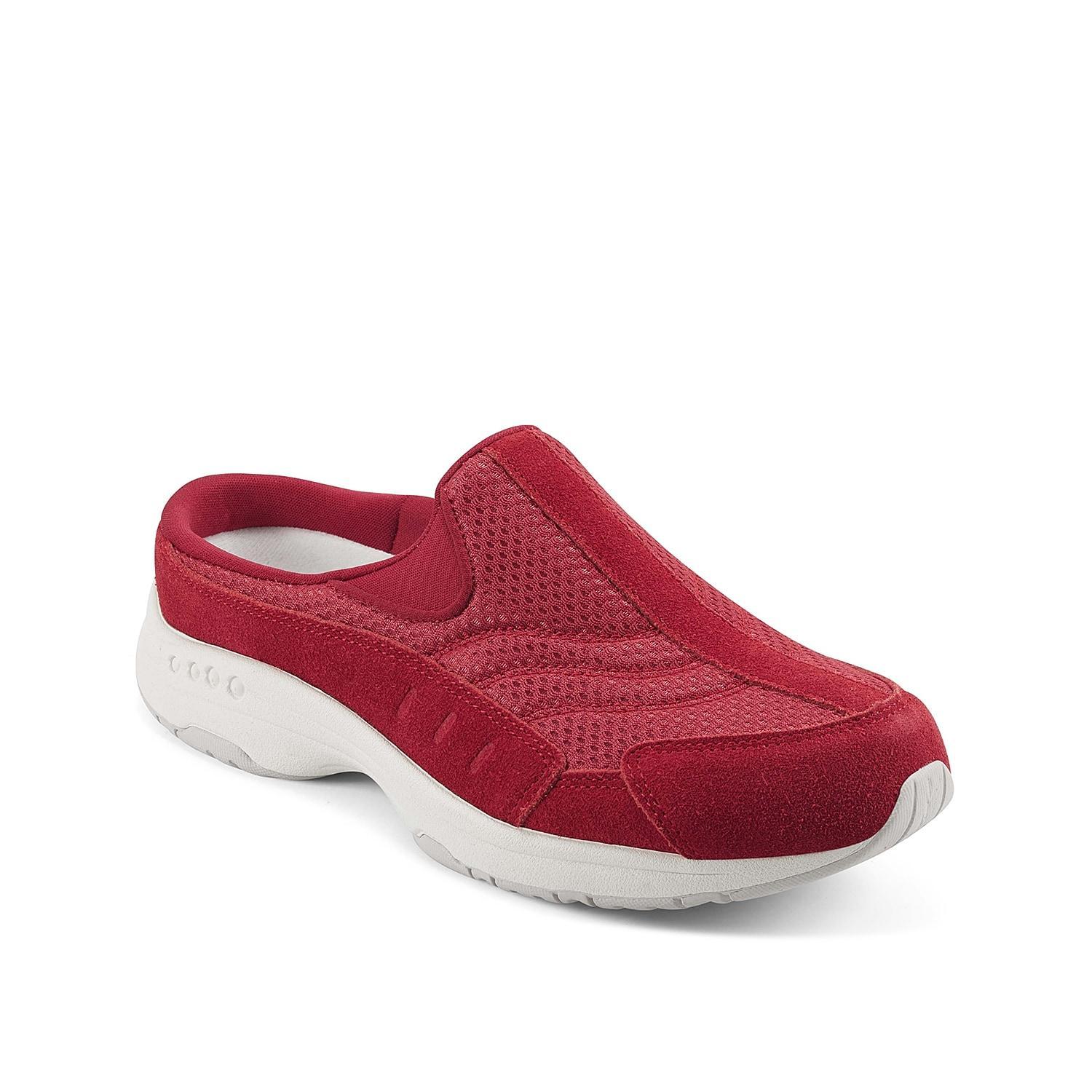 Easy Spirit Traveltime Womens Fashion Mules Red Product Image