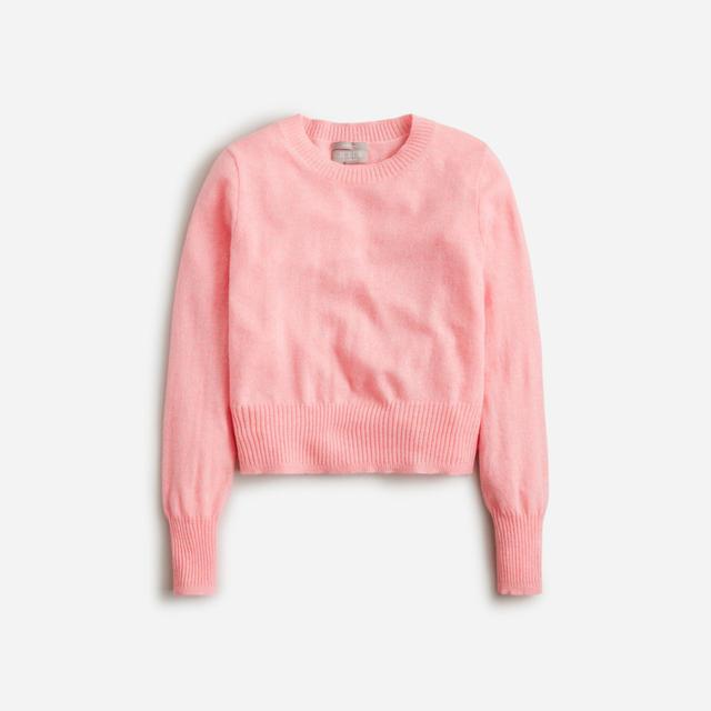 Cashmere shrunken crewneck sweater Product Image