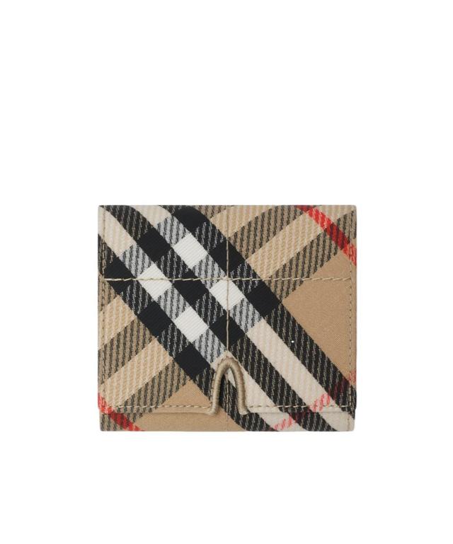 BURBERRY Vintage Check-print Snip Wallet In Beige Product Image