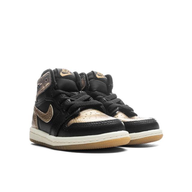 Air Jordan 1 Retro High OG (TD) 'Black and Gold' - Black/Metallic Gold/Sail Male Product Image