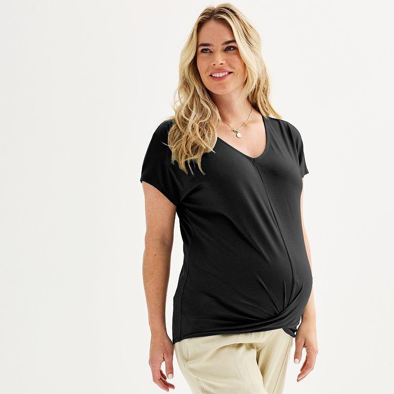 Maternity Sonoma Goods For Life Wrapped Front Dolman Top, Womens Product Image