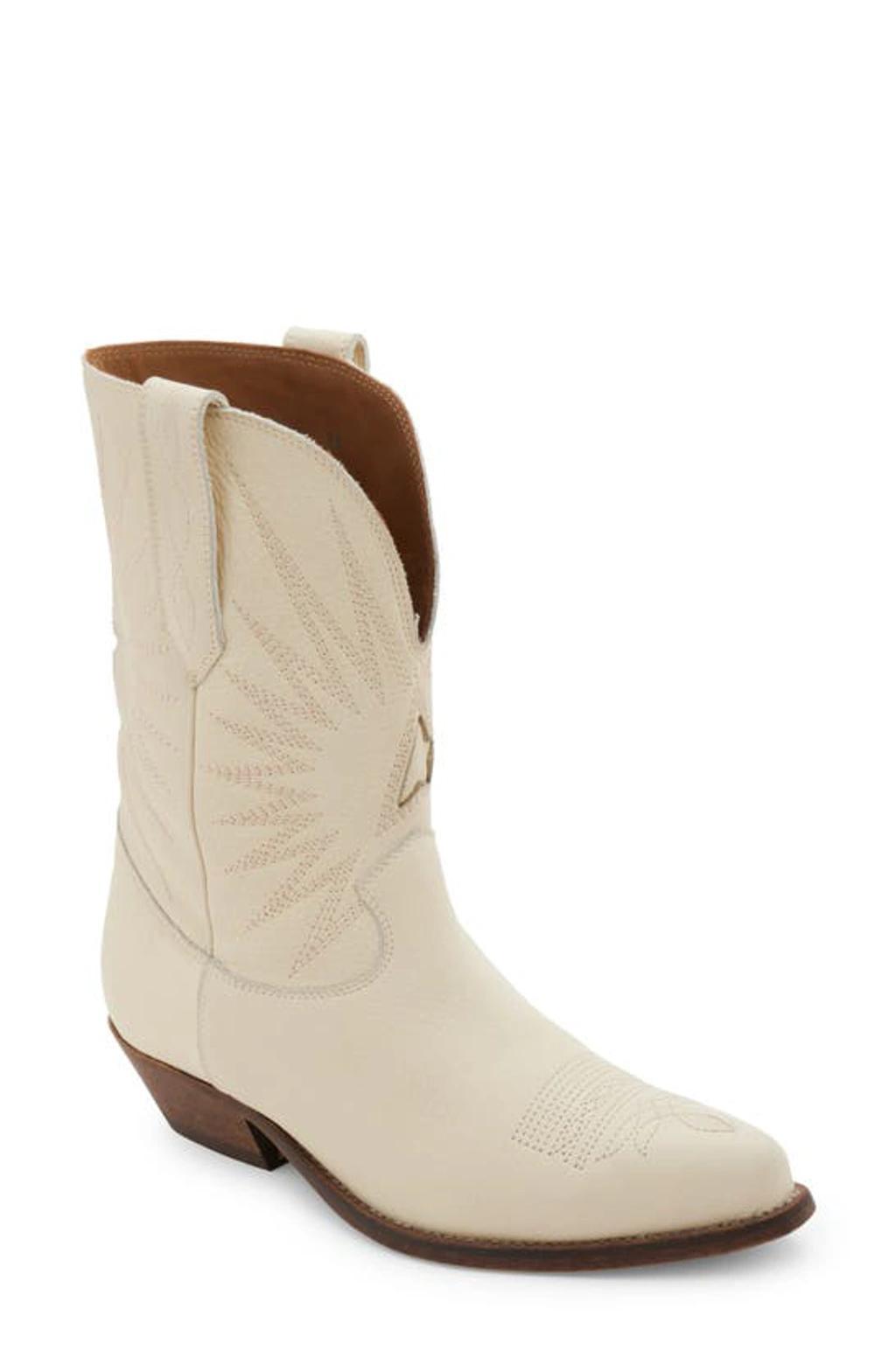 Wish Star Western Boot In White Product Image