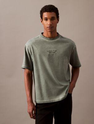 Faded Dye Logo Graphic Classic Crewneck T-Shirt Product Image