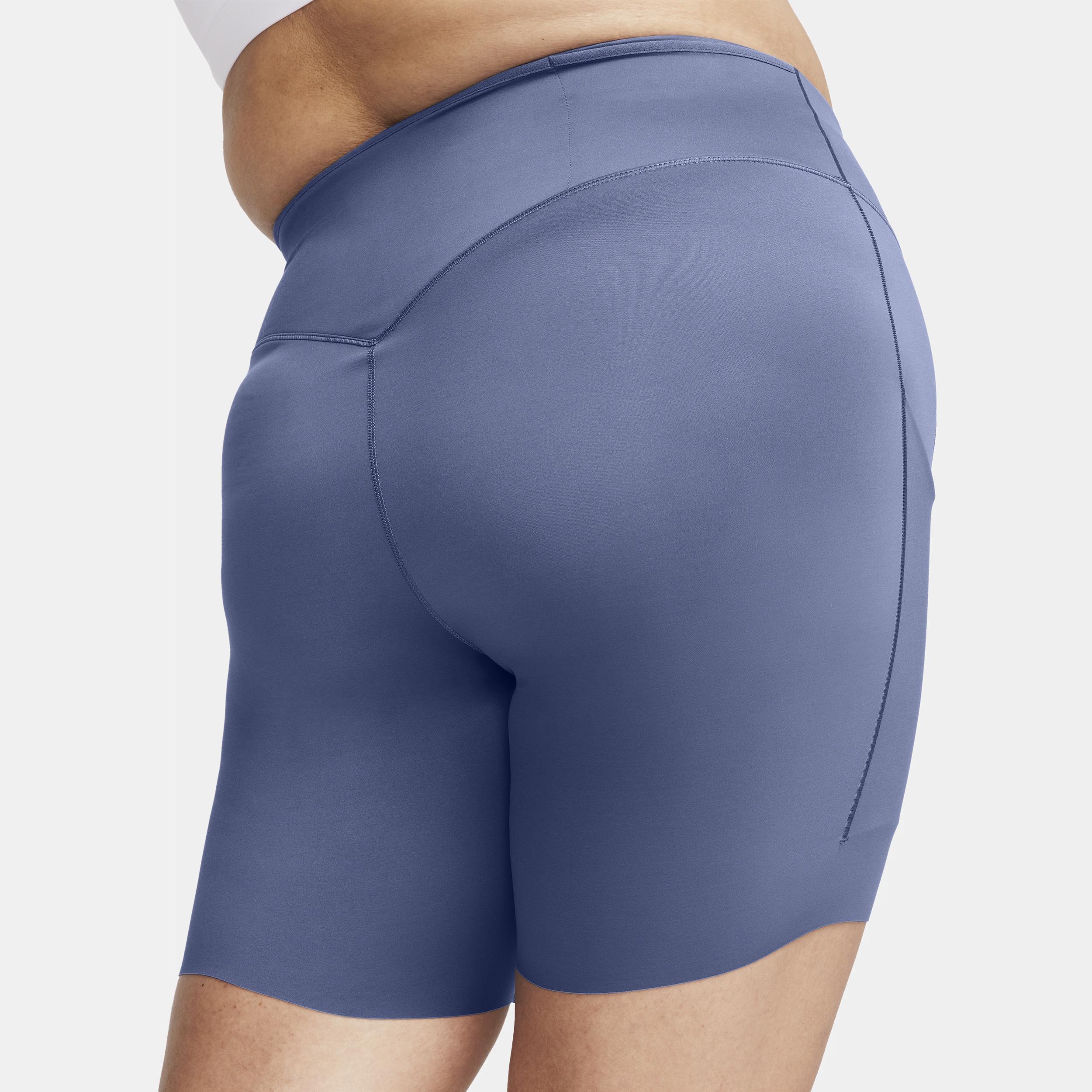 Nike Womens Go Firm-Support High-Waisted 8 Biker Shorts with Pockets (Plus Size) Product Image