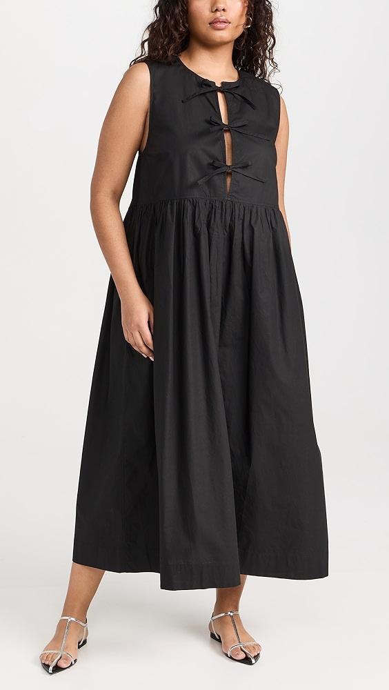 GANNI Cotton Poplin Midi Dress | Shopbop Product Image