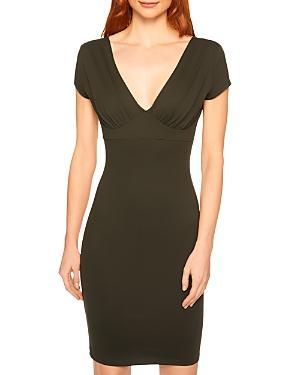 Susana Monaco V-Neck Bodycon Dress - L - L - Female Product Image