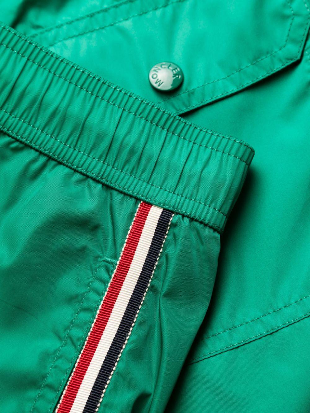 Logo-patch Swim Shorts In Green Product Image