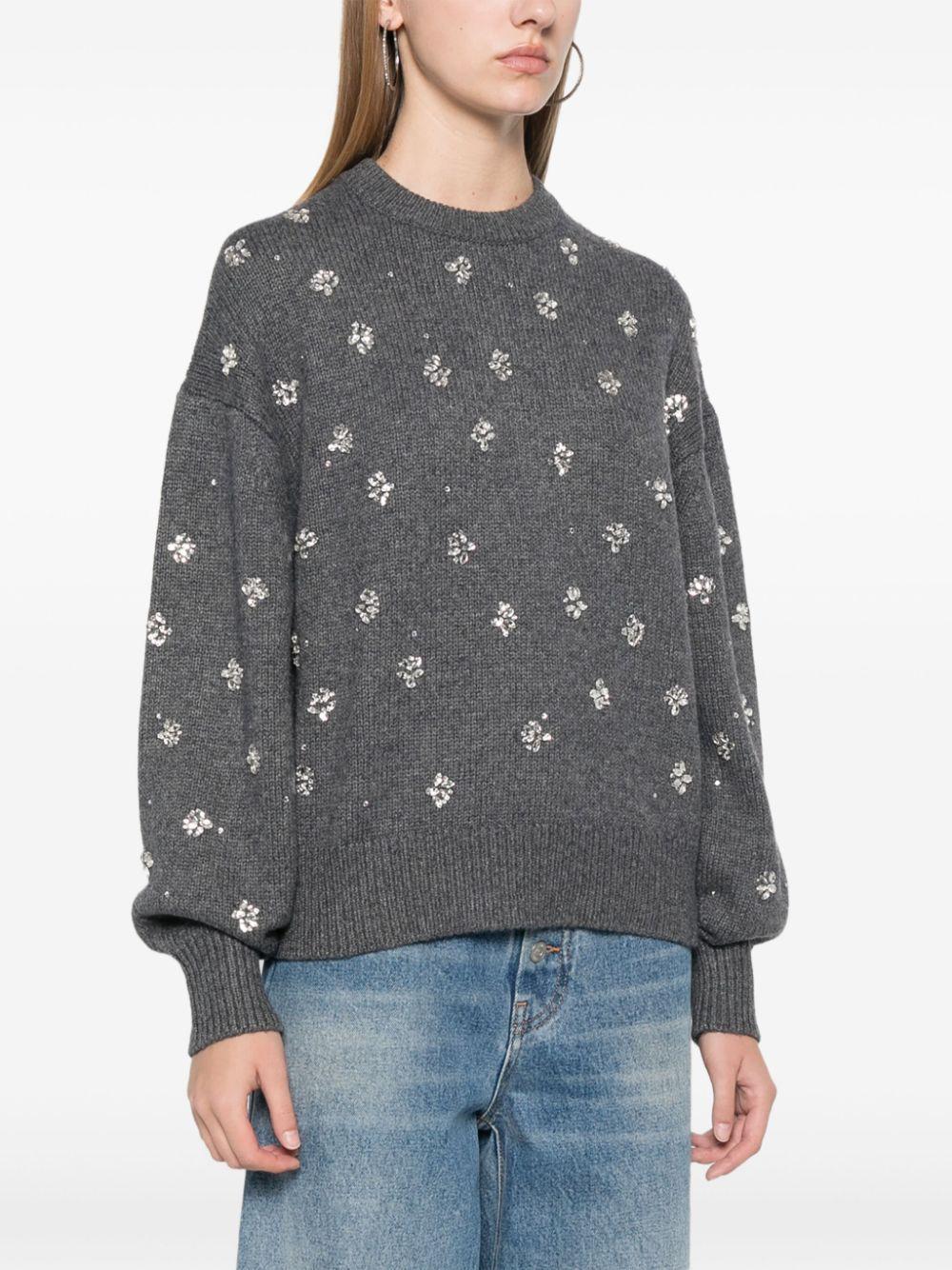 rhinestone-embellished sweater Product Image