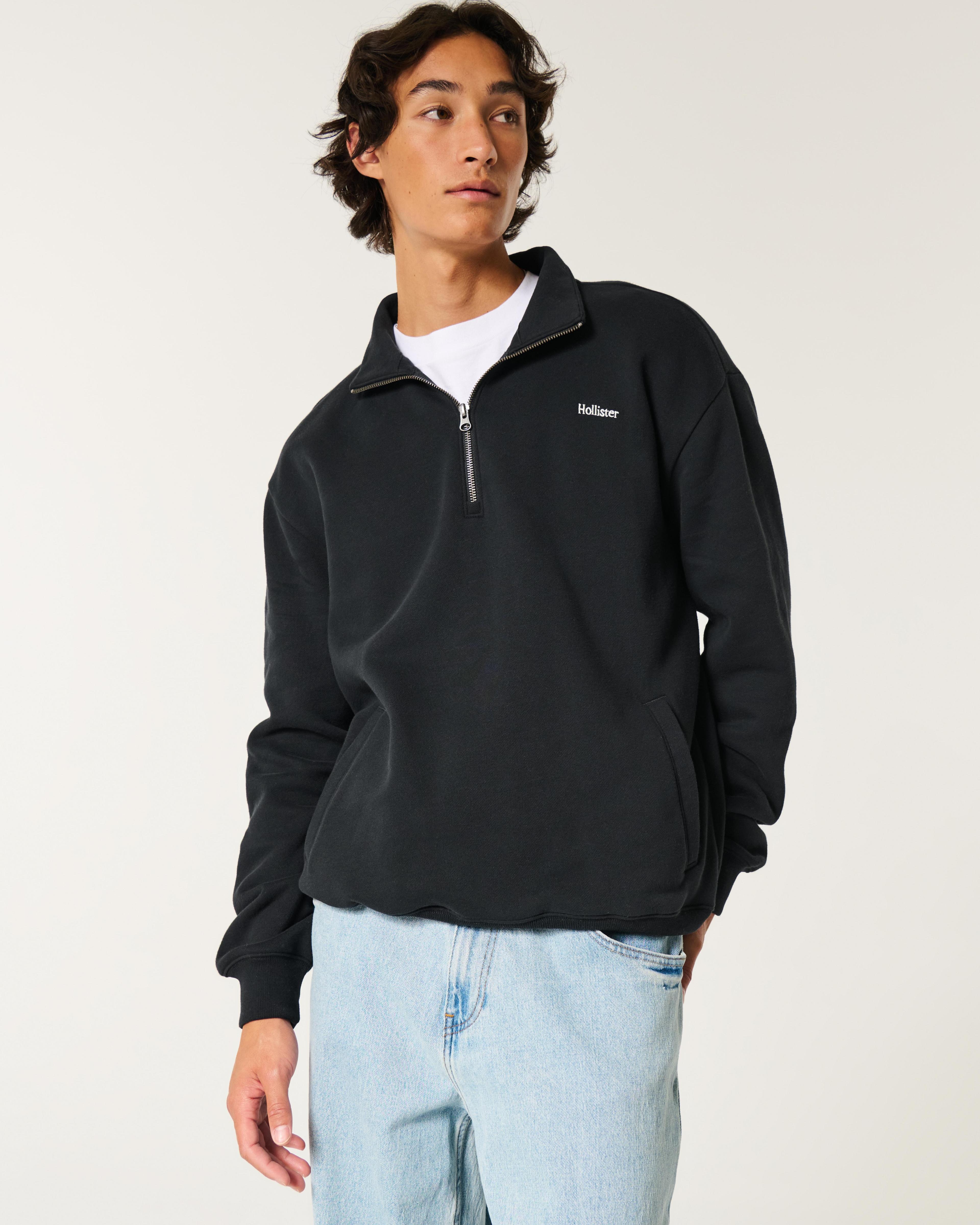 Relaxed Half-Zip Logo Sweatshirt Product Image