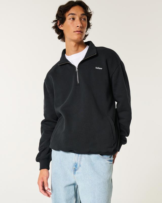 Relaxed Half-Zip Logo Sweatshirt Product Image