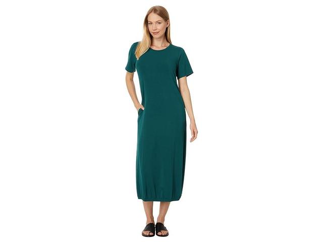 Eileen Fisher Lantern Dress (Agean) Women's Clothing Product Image