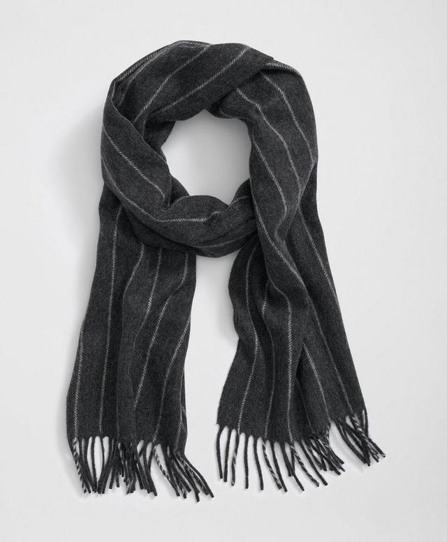 Cashmere Striped Fringe Scarf Product Image