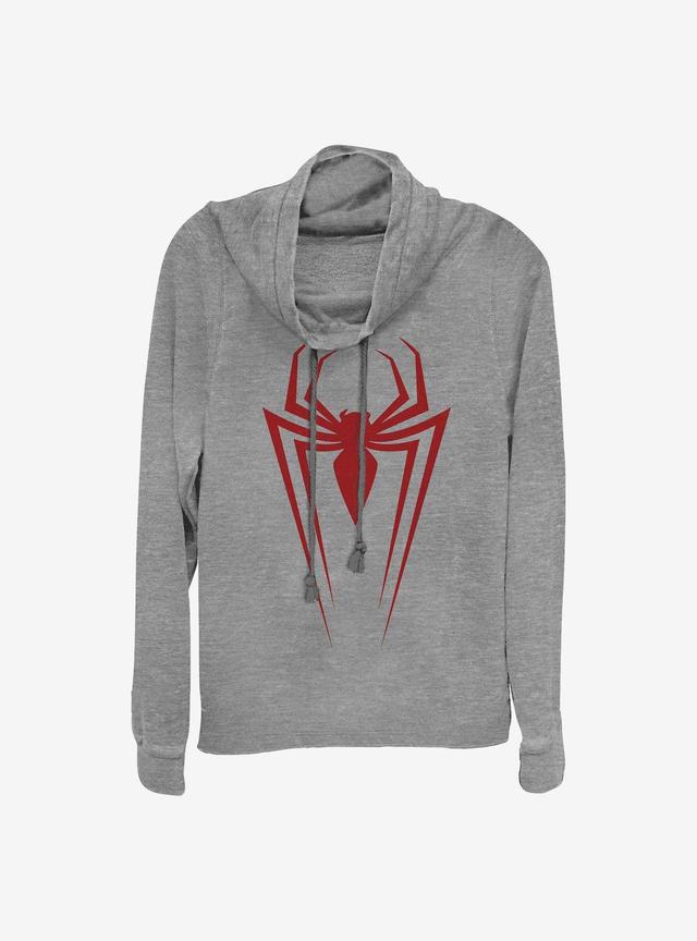 Marvel Spider-Man Long Spider Cowlneck Long-Sleeve Girls Top Product Image