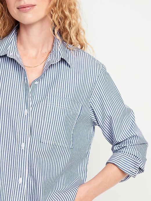 Button-Down Crop Shirt Product Image