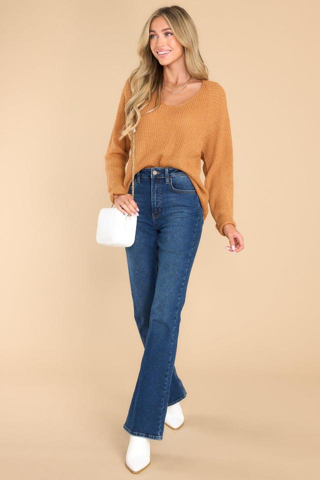 All That You Need Camel Sweater Gold Product Image