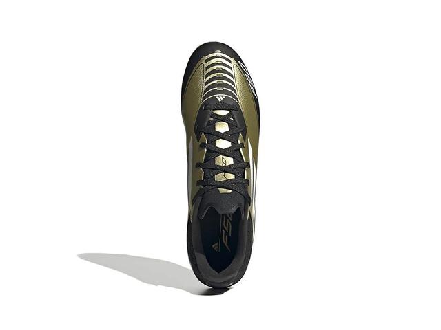 adidas F50 League Messi Football Boots Firm Ground (Gold Metallic/White Men's Soccer Shoes Product Image