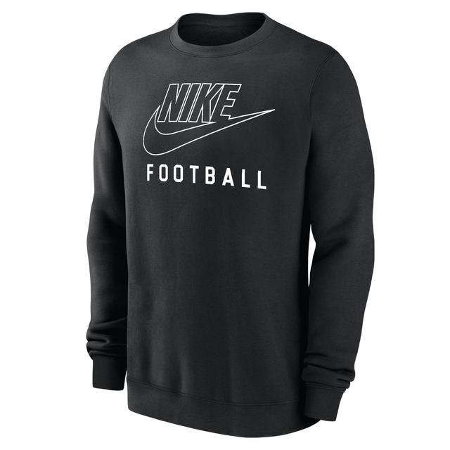 Nike Men's Swoosh Club Fleece Football Pullover Crew-Neck Sweatshirt Product Image