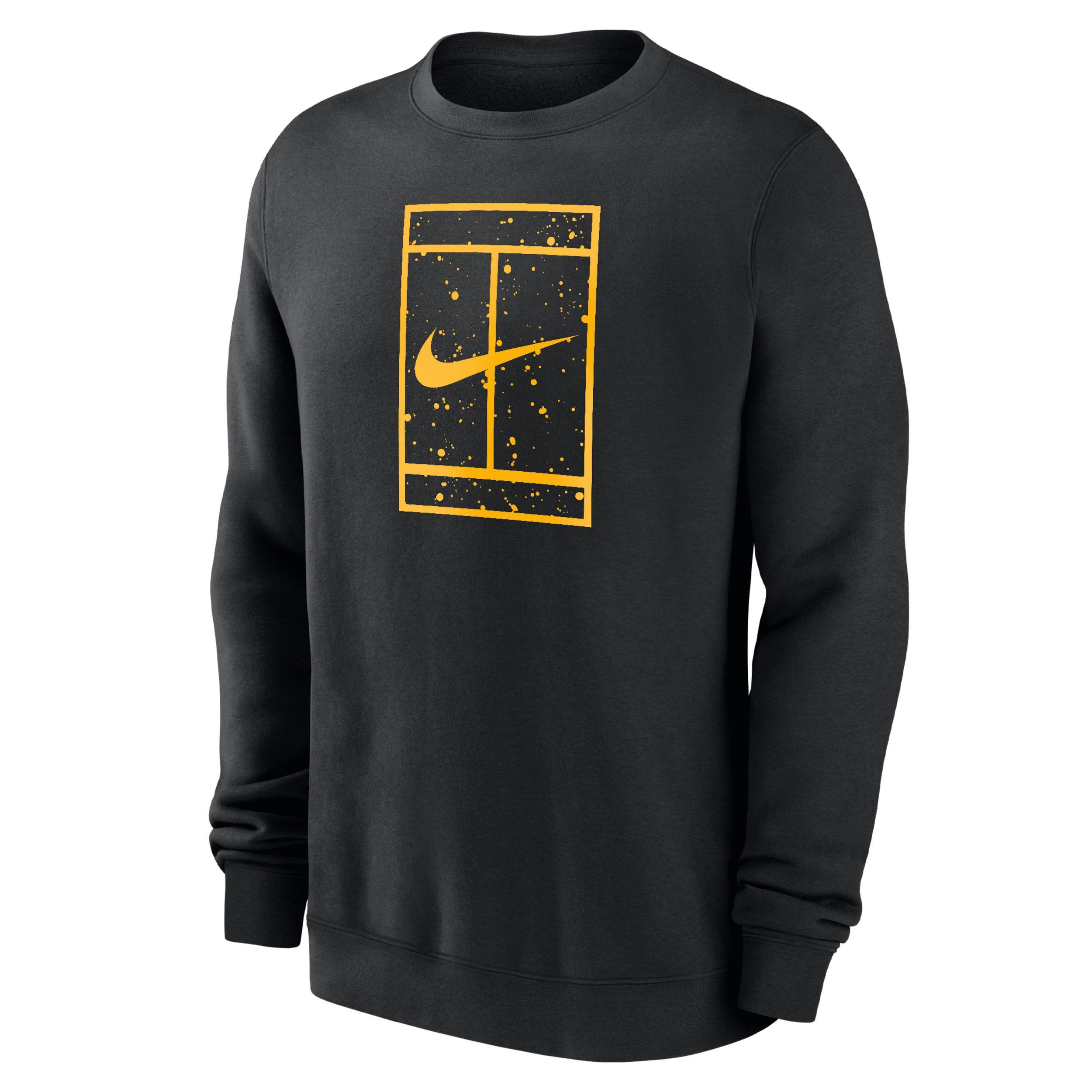 Nike Mens Club Fleece Tennis Pullover Crew-Neck Sweatshirt Product Image