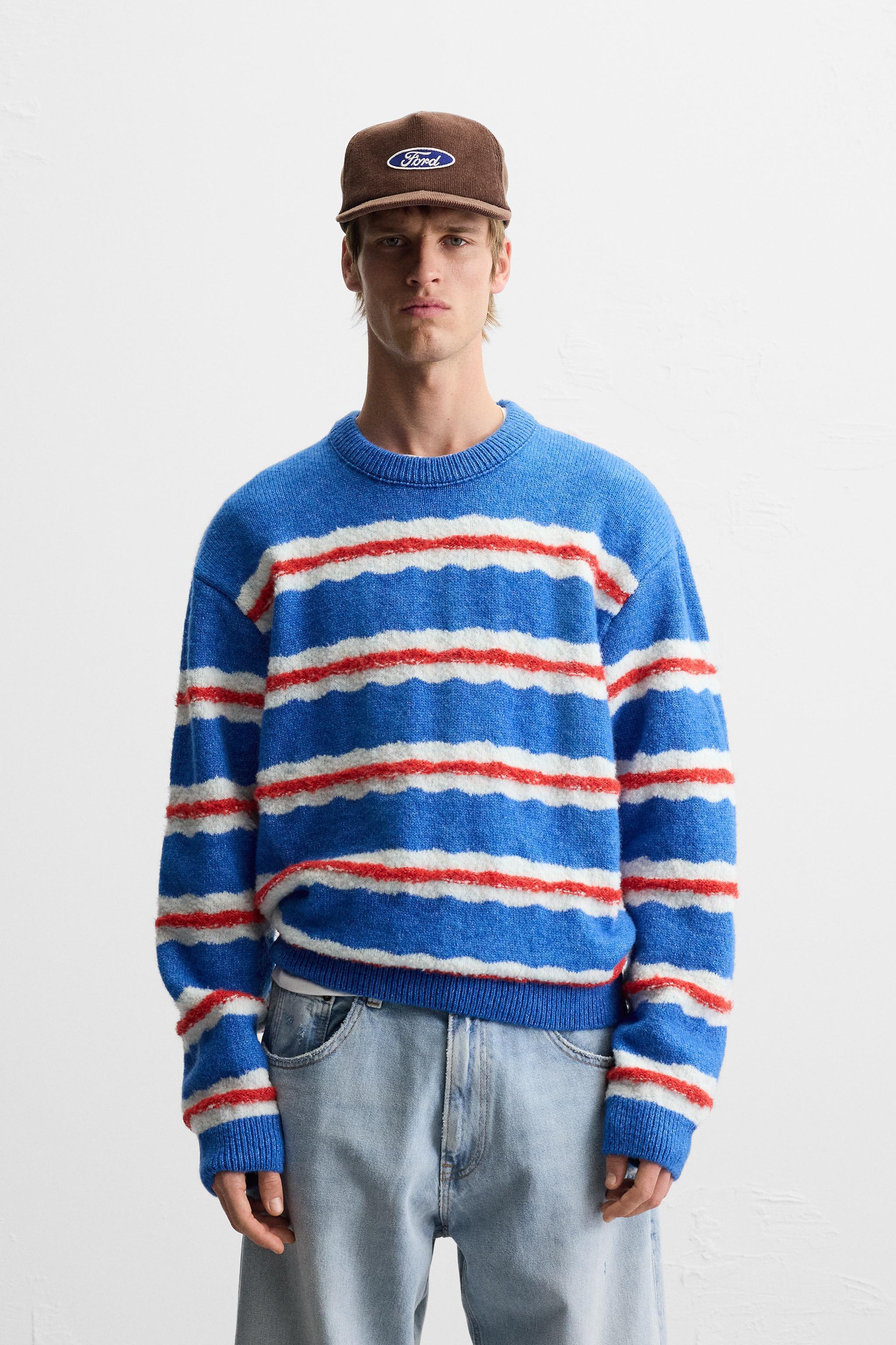 STRIPED JACQUARD SWEATER Product Image