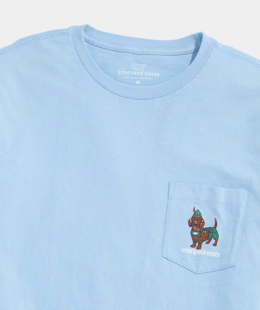 Oktoberfest Wiener Dog Long-Sleeve Pocket Tee Product Image