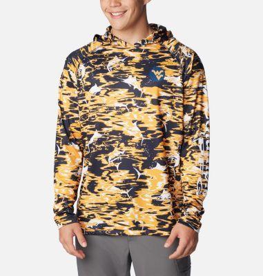 Columbia Men's Collegiate PFG Super Terminal Tackle Hoodie - West Virginia- Product Image