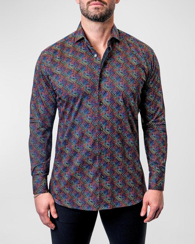 Mens Einstein Diamond Medallion Shirt Product Image