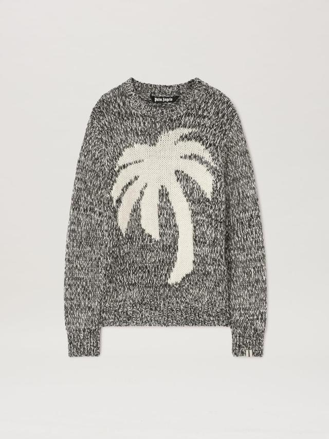 Palm Sweater in grey  - Palm Angels® Official  Product Image