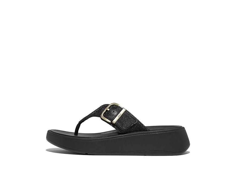 FitFlop F-Mode Buckle Shimmerlux Flatform Toe-Post Sandals Women's Sandals Product Image