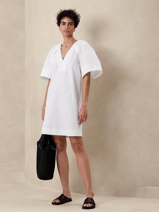 Poplin Knee-Length Dress Product Image