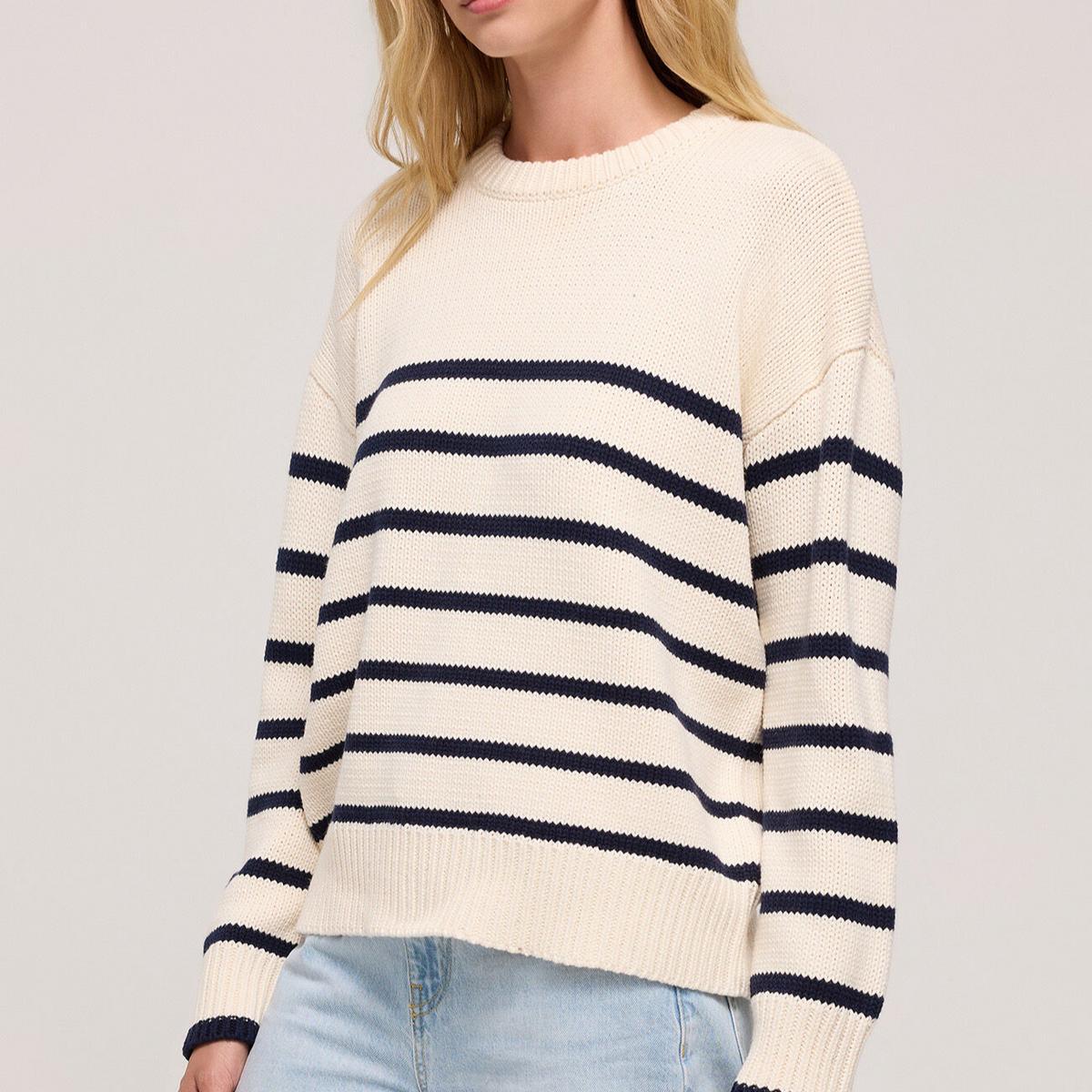 Boyfriend Stripe Sweater Product Image