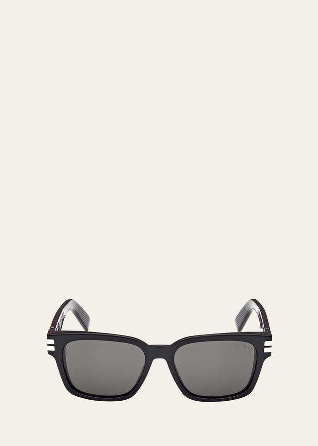 Mens Acetate Rectangle Sunglasses Product Image