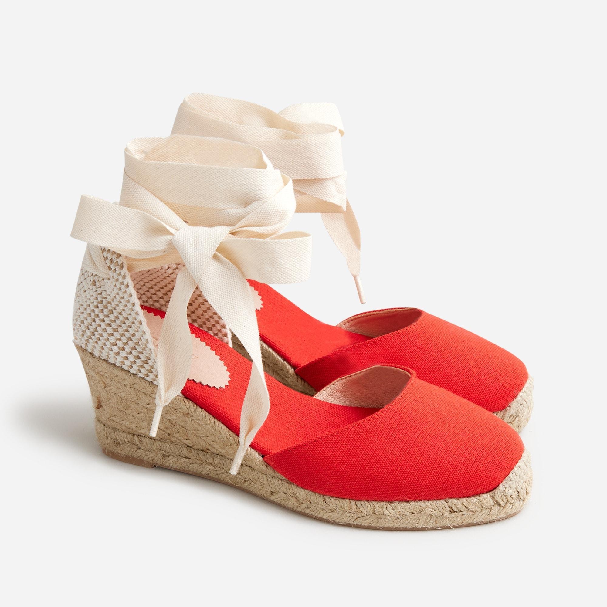 Made-in-Spain lace-up midheel espadrilles Product Image